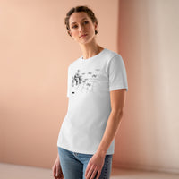 Feeding drones at the park Women's Premium Tee for Drone enthusiasts