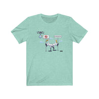 Storks on strike Unisex Jersey Short Sleeve Tee