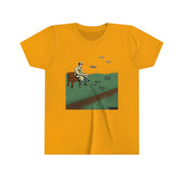 Feeding Drones at the Park Youth Short Sleeve Tee