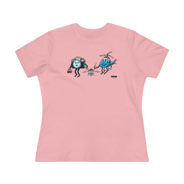 Drone family Women's Premium Tee for Drone enthusiasts