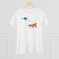 Drone Walking Dogs Women's Premium Tee for Drone enthusiasts