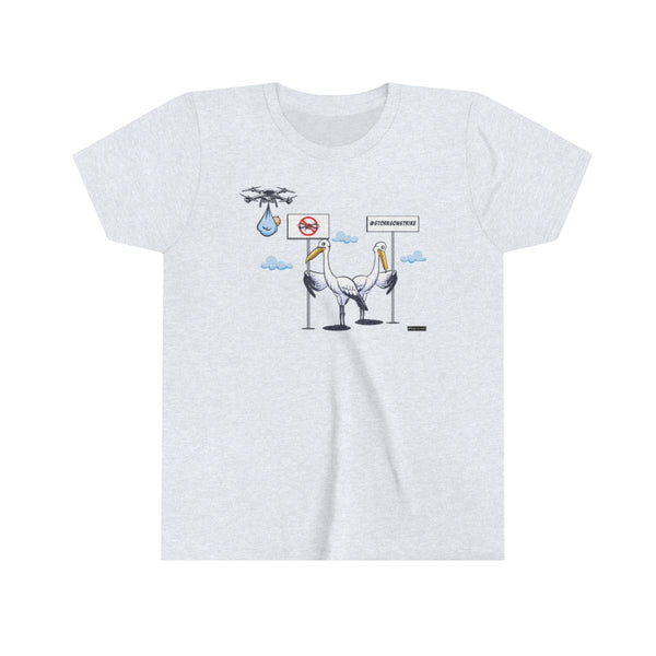 Storks on Strike Youth Short Sleeve Tee