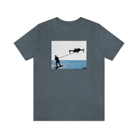 Drone Water Skiing Unisex Jersey Short Sleeve Tee