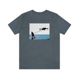 Drone Water Skiing Unisex Jersey Short Sleeve Tee