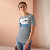 Drone Water Skiing Women's Premium Tee for Drone enthusiasts