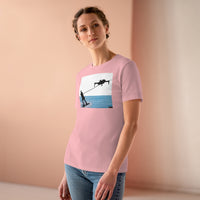 Drone Water Skiing Women's Premium Tee for Drone enthusiasts