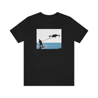 Drone Water Skiing Unisex Jersey Short Sleeve Tee