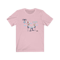 Storks on strike Unisex Jersey Short Sleeve Tee