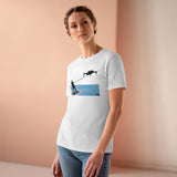 Drone Water Skiing Women's Premium Tee for Drone enthusiasts