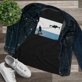 Drone Water Skiing Women's Premium Tee for Drone enthusiasts