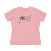 Feeding drones at the park Women's Premium Tee for Drone enthusiasts