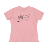 Feeding drones at the park Women's Premium Tee for Drone enthusiasts