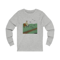 Feeding drones at the park Unisex Jersey Long Sleeve Tee