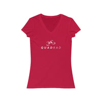 Quadrad Women's Jersey Short Sleeve V-Neck Tee