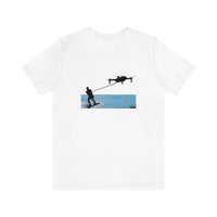 Drone Water Skiing Unisex Jersey Short Sleeve Tee