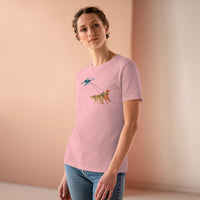 Drone Walking Dogs Women's Premium Tee for Drone enthusiasts