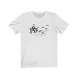 Feeding drones at the park Unisex Jersey Short Sleeve Tee