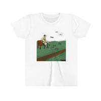 Feeding Drones at the Park Youth Short Sleeve Tee