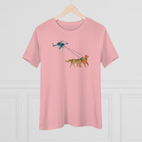 Drone Walking Dogs Women's Premium Tee for Drone enthusiasts