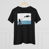 Drone Water Skiing Women's Premium Tee for Drone enthusiasts