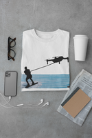 Drone Water Skiing Unisex Jersey Short Sleeve Tee