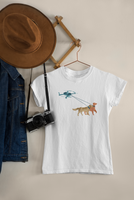 Drone Walking Dogs Women's Premium Tee for Drone enthusiasts