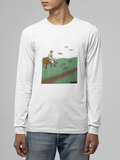 Feeding drones at the park Unisex Jersey Long Sleeve Tee